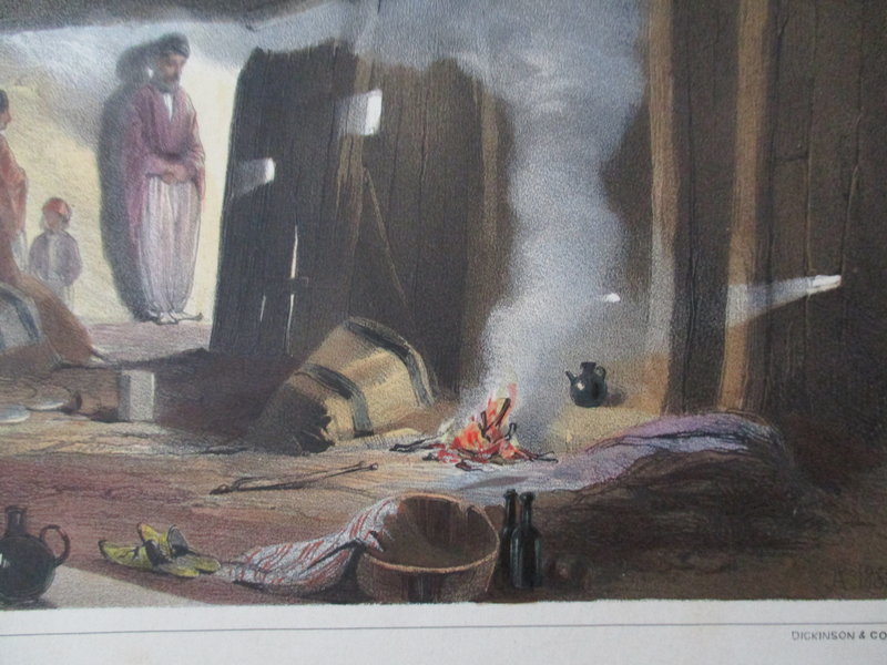 Lithograph Kurdish Chief’s House published London 1852