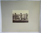 Albumen photograph of 3 large columns at Pompeii Italy. 1870’s