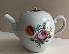 A porcelain Volkstedt Germany teapot circa 1790