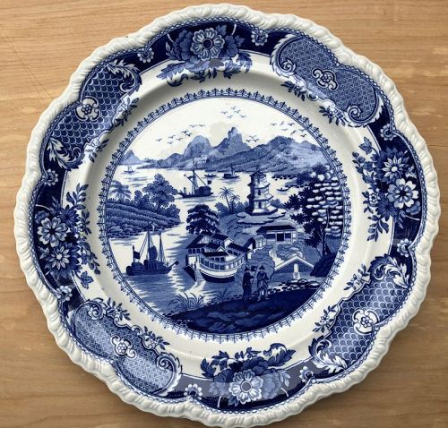 India Temple Ridgway Stone China plate c. 1820