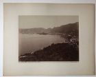 Albumen photo Lake Como and town, Brogi c. 1880