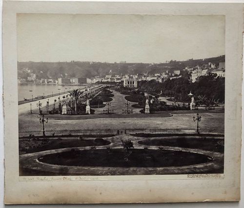 Albumen photo Naples Italy. M. Amodio c. 1880