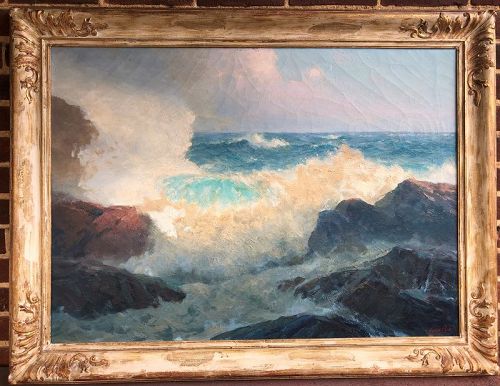 Fred Pye painting “The Breaking Wave” American 20th c.
