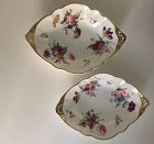 English porcelain pair dessert serving dishes circa 1810