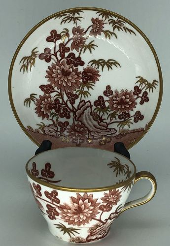 Spode bamboo pattern cup and saucer c. 1810