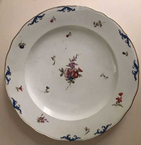 Oude Loosdrecht Dutch dinner plate, 1771-84