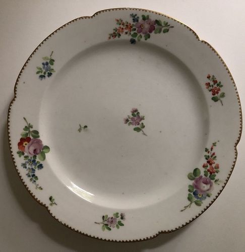 Boisette, old Paris, porcelain dinner plate c.1780