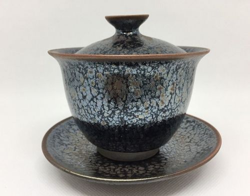 Gaiwan Oil Spot bowl by Takeshi Furukawa
