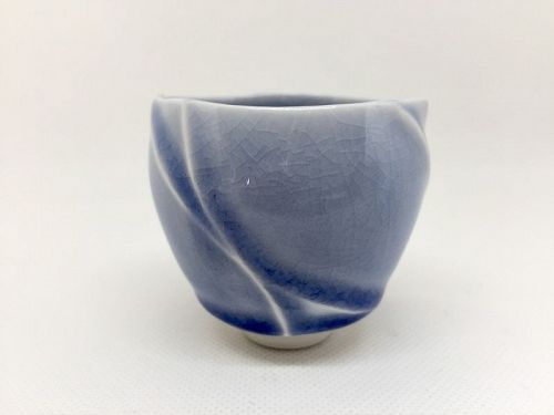 Porcelain Guinomi Cup by Shoh Araya
