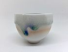 Porcelain Guinomi Cup by Shoh Araya