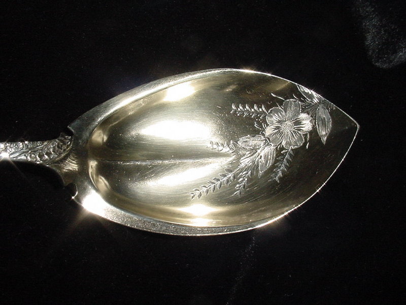 Antique Sterling Silver Serving Spoon