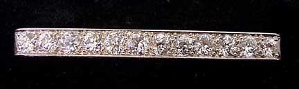 Art Deco Platinum &amp; 4 Carat Diamond Pin