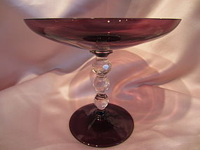 Amethyst Glass Candy Dish