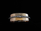 Gold, Platinum & Diamond Bangle Bracelet