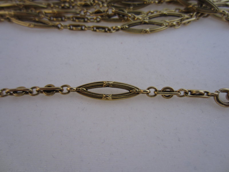 French 18k Gold 62&quot; Long Sautoir