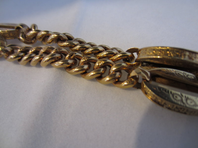 Victorian 9k Yellow Gold Watch Chain