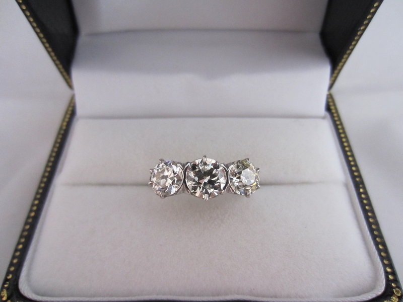 2.93 Carat Total Weight Diamond Ring