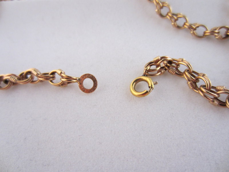 18k Rose Gold Fancy Link Chain