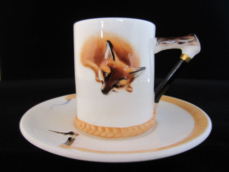 Royal Doulton &quot;Reynard the Fox&quot; Demitasse Cup &amp; Saucer