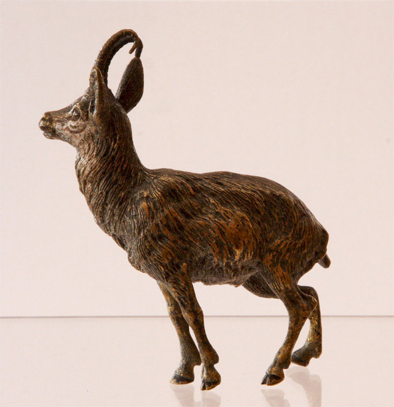 Austrian Bronze Of Goat