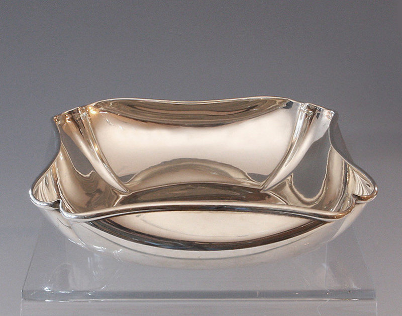 Folded Corner Sterling Bowl-Randahl Shop