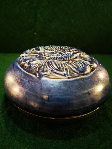 Tang Dynasty Blue Glazed Cosmetic Box