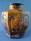 A Tang or Liao Dynasty Sancai glazed Jar