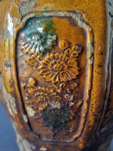 A Tang or Liao Dynasty Sancai glazed Jar