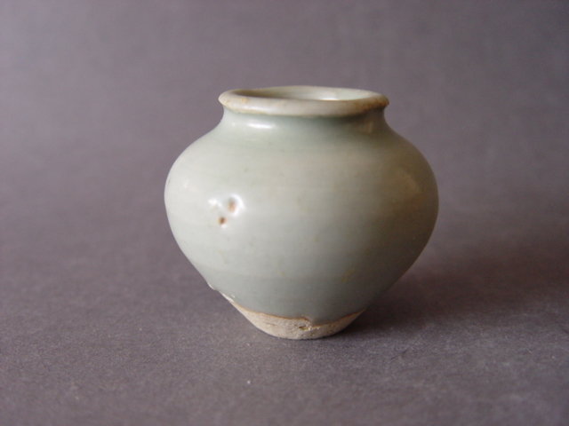 A Song Longquan Jarlet  with a top bluegreen colour