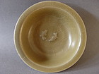 An good Song Dynasty " Golden Celadon " twin fish bowl