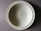 A Song - Yuan  Longquan ware  Guan glazed Celadon dish