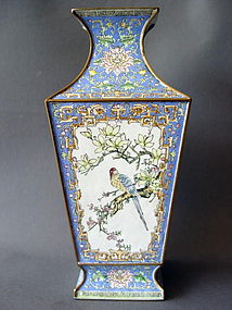 A 19th.century Canton enamel vase