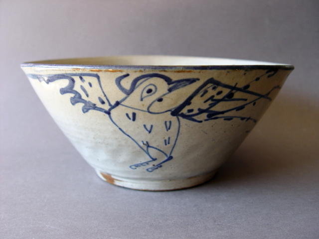 A large Korean Choson period blue and white bowl