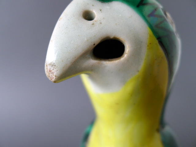 A Kangxi Famille-Verte figure of a Parrot