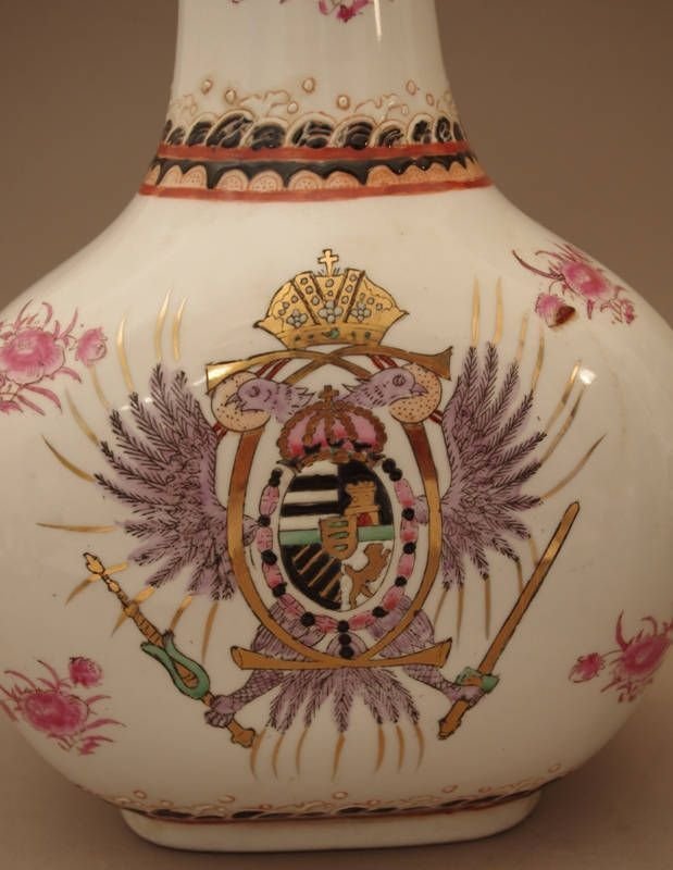 A large  Armorial bottle for the Spanish market