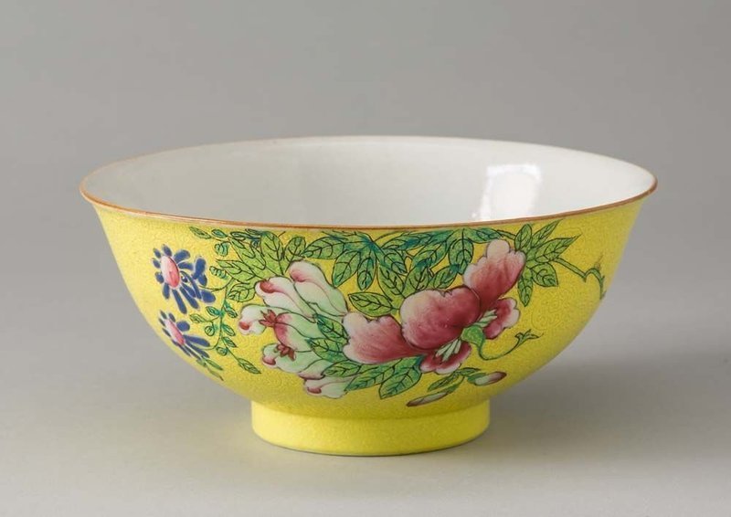 A Graviata ground bowl Qianlong Mark and of the Period