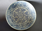 A large Ming Dynasty Hongzhi Period blue and white dish