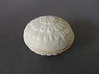 A small lovely Southern Song Qingbai glazed Chrysanthemum covered box