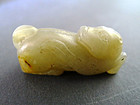 A very small, very rare Song Dynasty mythical beast jade ( necklace )