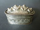 A very nice antique oriental silver box