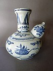 A Ming Dynasty Wanli period blue and white Kendi