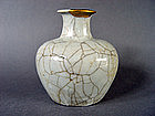 Interesting Bottle with a Guan type glaze
