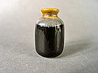 Extremely rare small Song Dynasty black Dingyao bottle