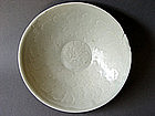 A white glazed incised Northern Song Dynasty Bowl