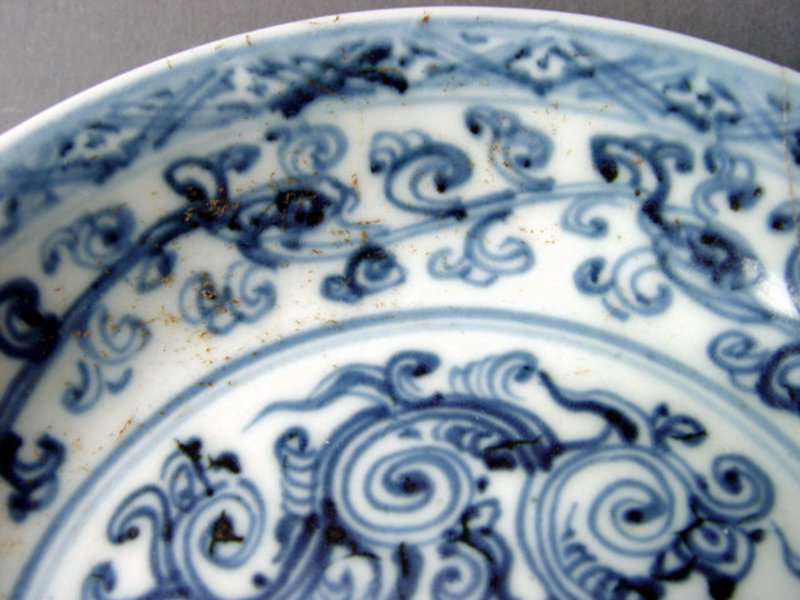 Extremely nice Ming Chenghua period  blue &amp; white dish