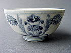 Late Ming Dynasty blue and white bowl