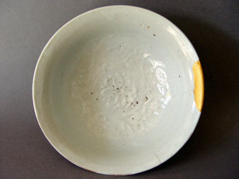 Large  Yuan Dyn. Shufu Ware Bowl with molded decoration