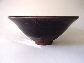 Big Yuan Dynasty brown glazed bowl !