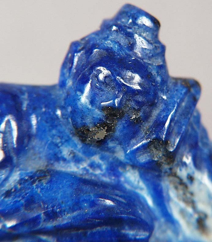 19c Chinese lapis lazuli reclining BUDDHA