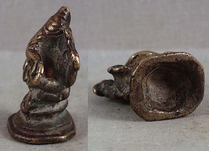 19c Indian bronze GANESHA